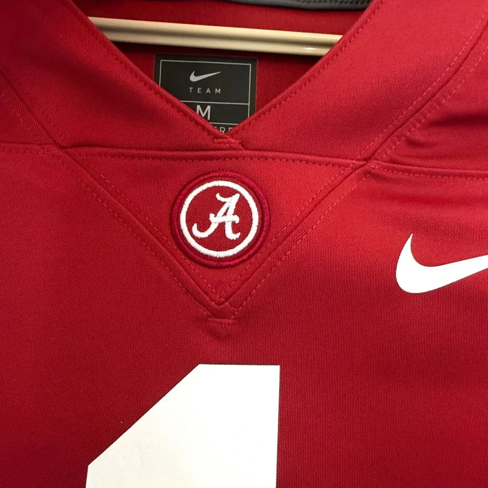 Nike Alabama Crimson Tide Men Medium Football Jersey 1 Red Dri-FIT NC2F-08A1 NEW